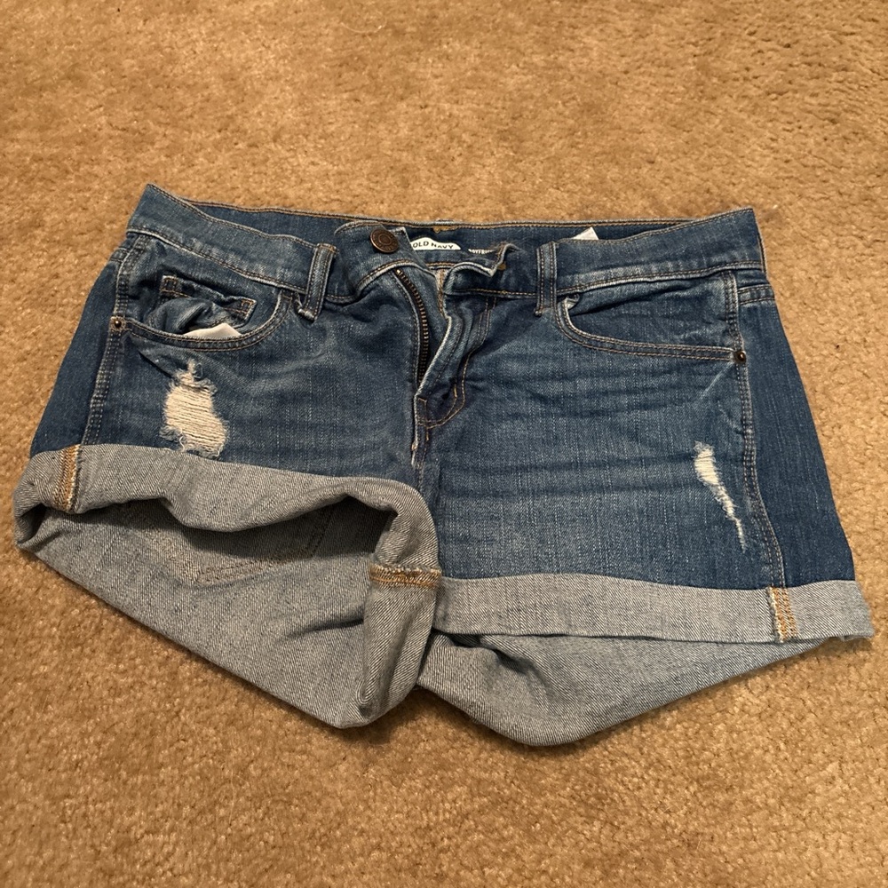 Old Navy Distressed Blue Jean Shorts